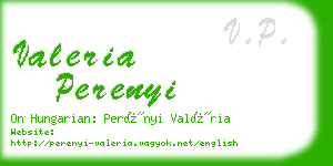 valeria perenyi business card